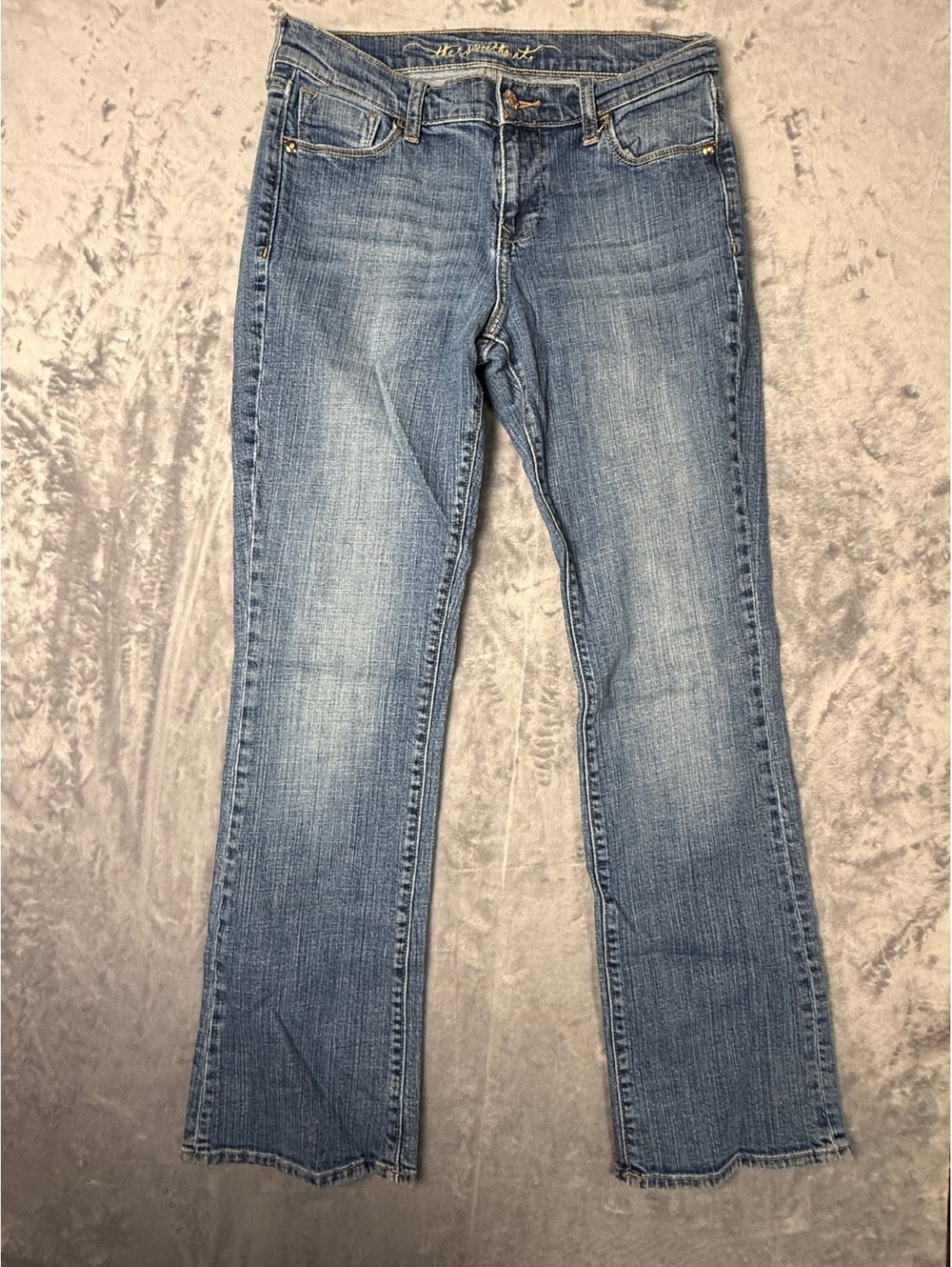 Old Navy The Sweetheart Bootcut Denim Jeans Women 6 Regular Medium Wash Stretch